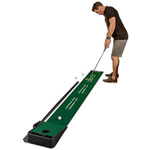 lot 24495 image: SKLZ Accelerator Pro Indoor Putting Green with Ball Return, 9 Feet x 16.25 Inches