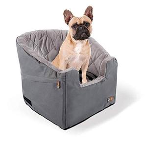 lot 24503 image: K&H Pet Product Bucket Booster Pet Seat, Elevated Dog & Cat Car Seat, Small and Medium Pet Car Seat Carrier