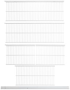 lot 24518 image: Rubbermaid Wardrobe Organizer, 3-5, Closet Shelves & Rods, Closet Organizer System, White