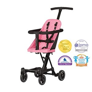lot 34462 image: Dream On Me Lightweight and Compact Coast Rider Stroller with One Hand Easy Fold, Adjustable Handles and Soft Ride Wheels, Pink
