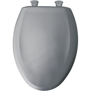 lot 34474 image: Bemis 1200SLOWT 032 Slow Sta-Tite Elongated Closed Front Toilet Seat, Country Grey