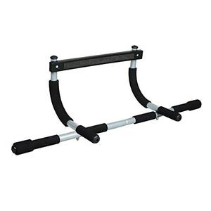 lot 44368 image: Iron Gym Pull Up Bars - Total Upper Body Workout Bar for Doorway, Adjustable Width Locking, No Screws Portable Door Frame Horizontal Chin-up Bar, Fitness Exercise & Training Equipment for Home