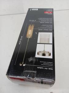 lot 44373 image: Globe Electric Sydney 1-Light Polished Chrome Clear Glass Pendant 64023