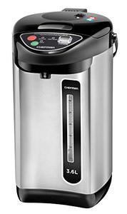 lot 44394 image: Chefman Electric Hot Water Pot Urn wAuto & Manual Dispense Buttons, Safety Lock, Instant Heating for Coffee & Tea, Auto-Shutoff & Boil Dry Protection, Insulated Stainless Steel, 3.6L3.8 Qt20 Cups