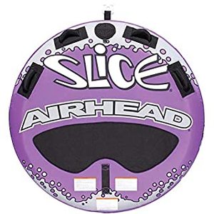 lot 44395 image: Airhead Slice  1-2 Rider Towable Tube for Boating, Purple and Black (AHSL-4W) (B000FECD0G)