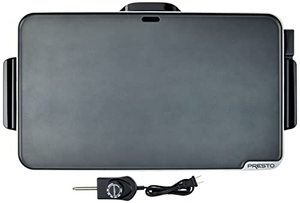 lot 44397 image: Presto 07072 Slimline Griddle, Black, 22