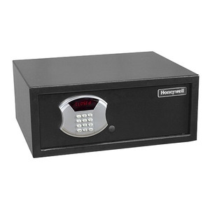 lot 34469 image: Honeywell 5105 Steel Security Laptop Safe-Digital Lock (1.0 cu ) All Black