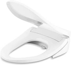 lot 44361 image: KOHLER K-18751-0 C3 050 Elongated Warm Water Bidet Toilet Seat, White with Quiet-Close Lid and Seat, Low Profile Design, Self-Cleaning Wand, Adjustable Spray Pressure and Position, Comfortable Clean