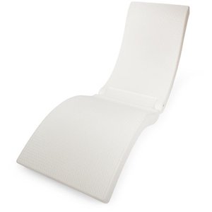 lot 3220 image: SwimWays Terra Sol Sonoma 2-in-1 Pool Float and Patio Chaise Lounge Chair White - Retail $192.29