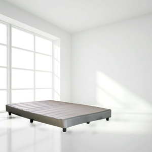 lot 10579 image: KWIK Twin Upholstered Mattress Foundation, 53.5 x 74.5, Black