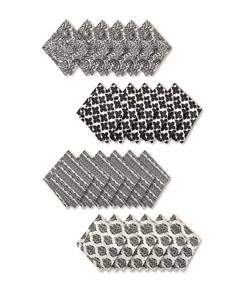 lot 2573 image: Elrene Everyday Casual Prints Assorted Cotton Fabric Napkins - Set of 24