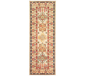 lot 2588 image: My Magic Carpet Machine Washable Rug Ottoman Natural, 2.5 X 7