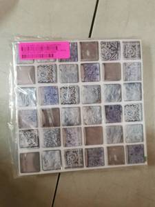 lot 2591 image: 3D Mosaic Self Adhesive Glossy Gel Backsplash