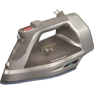 lot 5509 image: Hamilton Beach - Durathon Digital Nonstick Iron - SilverGray