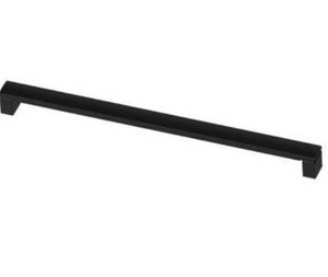 lot 10568 image: Liberty Simply Geometric 12 in. (305mm) Center-to-Center Matte Black Drawer Pull, 5 Pack