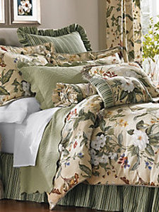 lot 10679 image: Garden Images Stripe Euro Pillow Sham Pair