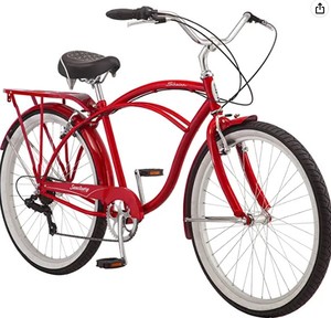 lot 2566 image: Schwinn Cruiser Bicycle - Red - Retail $345.41