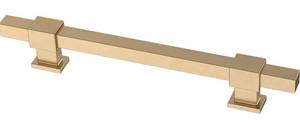 lot 10680 image: Franklin Brass Adjustable Post Cabinet Hardware Square Pull Handles 10pk