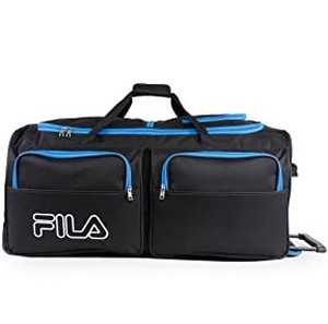 lot 3222 image: Filatech Black And Blue Duffle Bag