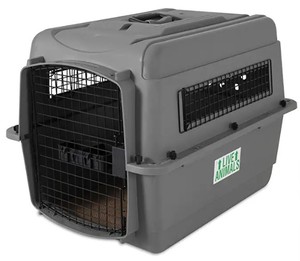 lot 5439 image: Pet Carrier Kennel with Metal Wire Ventilation