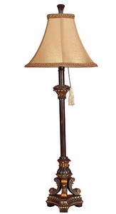 lot 5498 image: PS MTL Buffet Lamp 31 H