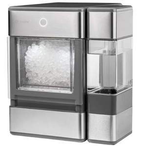 lot 10552 image: Profile Opal Nugget Ice Maker And Side Tank, Silver, 10.5 x 14.5 x 17 H - Retail $579.99