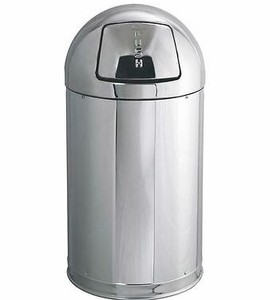 lot 10574 image: 30H Silver Trashcan