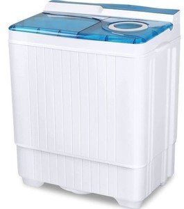 lot 5451 image: SunCrown Portable Mini Twin Tub Spin Dryer Combo Washing Machine - Retail $148.99