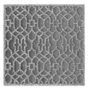 lot 2585 image: Sparkles Home Rhinestone Lattice Laser Place Mats