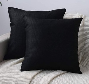 lot 3226 image: Decorative Solid Throw Pillowcase 22x22 Inches Set of Two