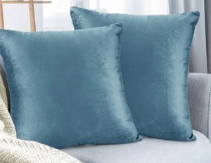 lot 5485 image: Porch and Den Cosner Microfiber Velvet Throw Pillow Covers