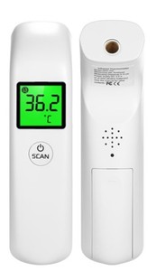 lot 10593 image: No Touch Forehead Thermometer LCD Digital
