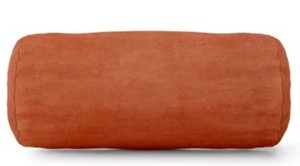 lot 10597 image: Majestic Home Goods Villa Velvet Round Orange Pillow