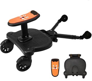 lot 5440 image: Universal Stroller Board 2-in-1 Buggy Board with Detachable Seat Standing Board