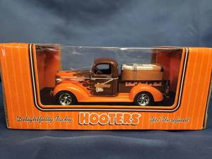lot 14311 image: Hooters Diecast 1939 Chevy Pickup Truck Bank 3rd In Series - In Box Le