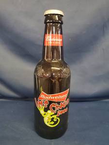 lot 14338 image: 14 in Tall Budweiser Lets Cinco 2000 Collectors Bottle