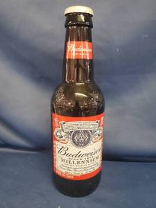 lot 14341 image: 14 in Tall Budweiser Millennium Collectors Bottle