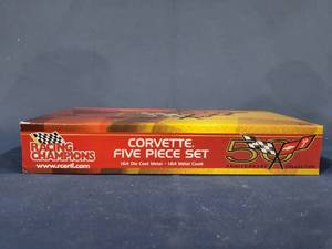 lot 14381 image: 2003 ERTL Racing Champions 50th Anniversary CORVETTE 5 Car Set 164 scale