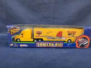 lot 14394 image: Signed Nascar Mike Skinner 4 Kodak Racing Team 02 Hauler  Transporter