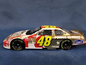 lot 14420 image: Jimmie Johnson 124 Scale #48 Lowes  Power of Pride 2003 Chevrolet Monte Carlo