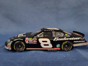 lot 14427 image: Dale Earnhardt Jr #8 Black Bud Budweiser 3 Days of Dale Talladega Salute To Dale Earnhardt Sr 124 Scale Diecast Hood Opens, Trunk Opens Limited Edition