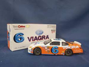 lot 14002 image: 124 2005 Team Caliber, 6, Viagra Orange, Autographed By Mark Martin