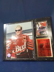 lot 14014 image: Autographed Photo Dale Earnhardt Jr Budweiser Racing 1998 and 1999 Nascar Busch Series