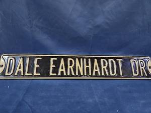 lot 14057 image: Dale Earnhardt Dr Metal 36 Long Sign