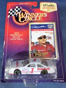 lot 14506 image: 1997 Winners Circle 164 Diecast NASCAR Jeff Gordon Baby Ruth Ford Thunderbird