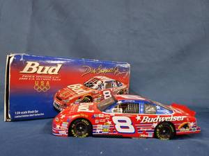 lot 14541 image: DALE EARNHARDT JR. #8 BUDOLYMPIC ROOKIE STRIPE 124 ACTION 2000 DIECAST