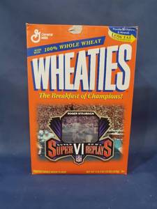 lot 14572 image: Wheaties Super Bowl VI Collector Box Empty