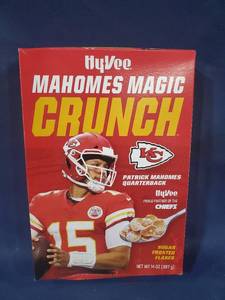 lot 14574 image: Mahomes Magic Crunch Unopened