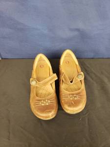 lot 7881 image: unstructured brown leather shoes sz6 12