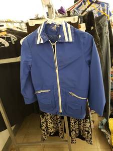 lot 7891 image: Vintage blue youth rain coat